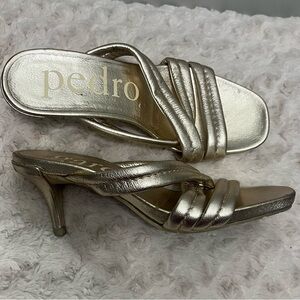 Pedro Garcia Cindy‎ Sandal, Size 36.5 gold